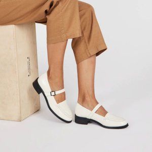 Intentionally Blank Rafters Mary Jane in Cream - Mary Jane Loafers